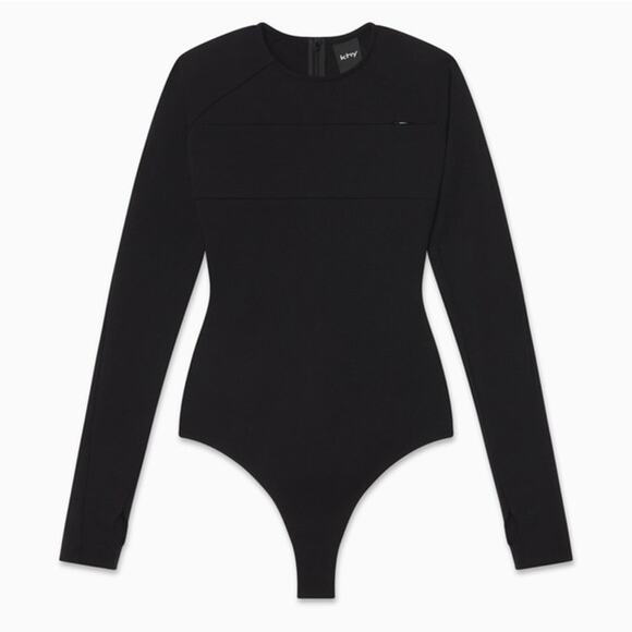 Khy x Entire Studios | Long Sleeve Bodysuit Black w/ Zip Pocket Kylie Jenner L - Picture 2 of 13
